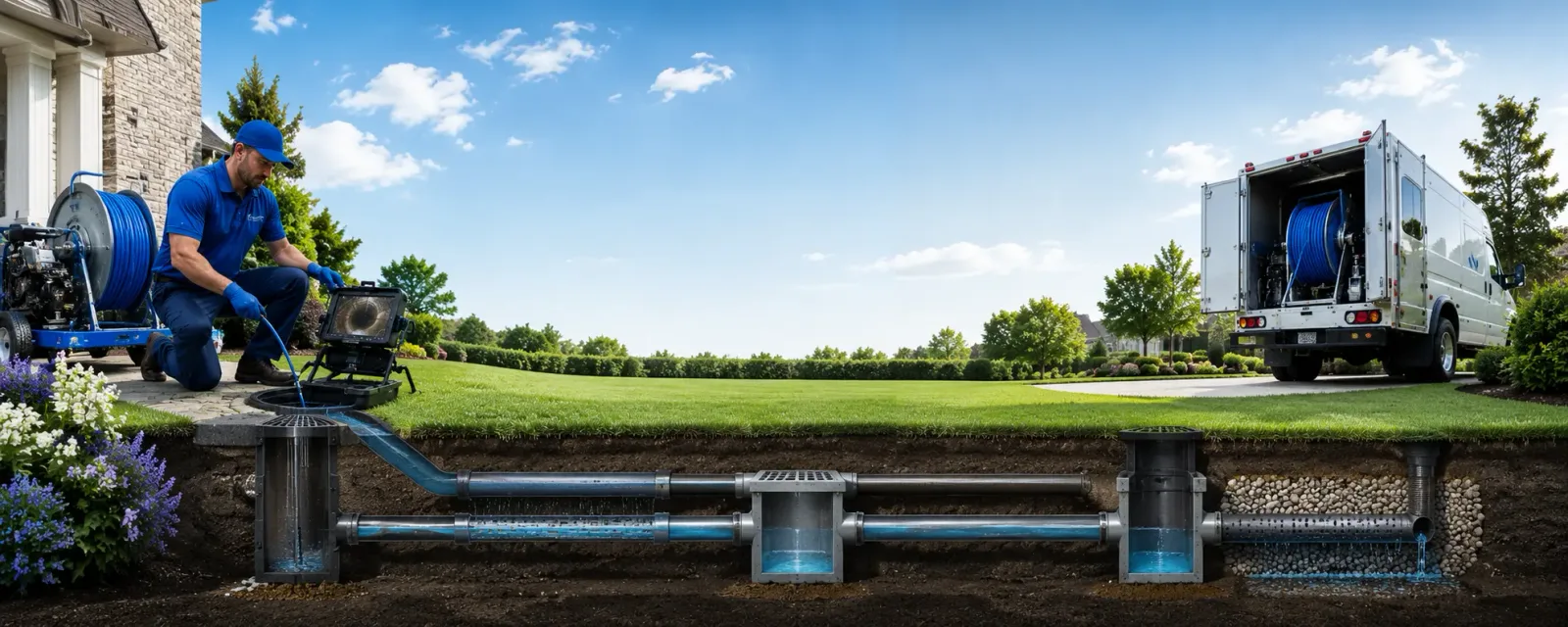 Outdoor drain cleaning information for Uledi, PA